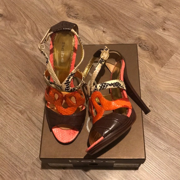 Bebe multi-print heel sandals - Picture 2 of 7